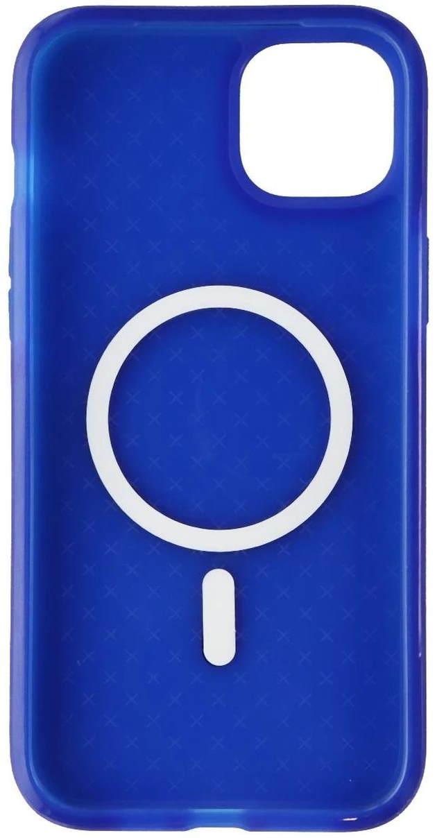 Alt view image 3 of 4 - Tech21 Evo Check Flexible Gel Case for MagSafe for iPhone 14 Plus - Classic Blue