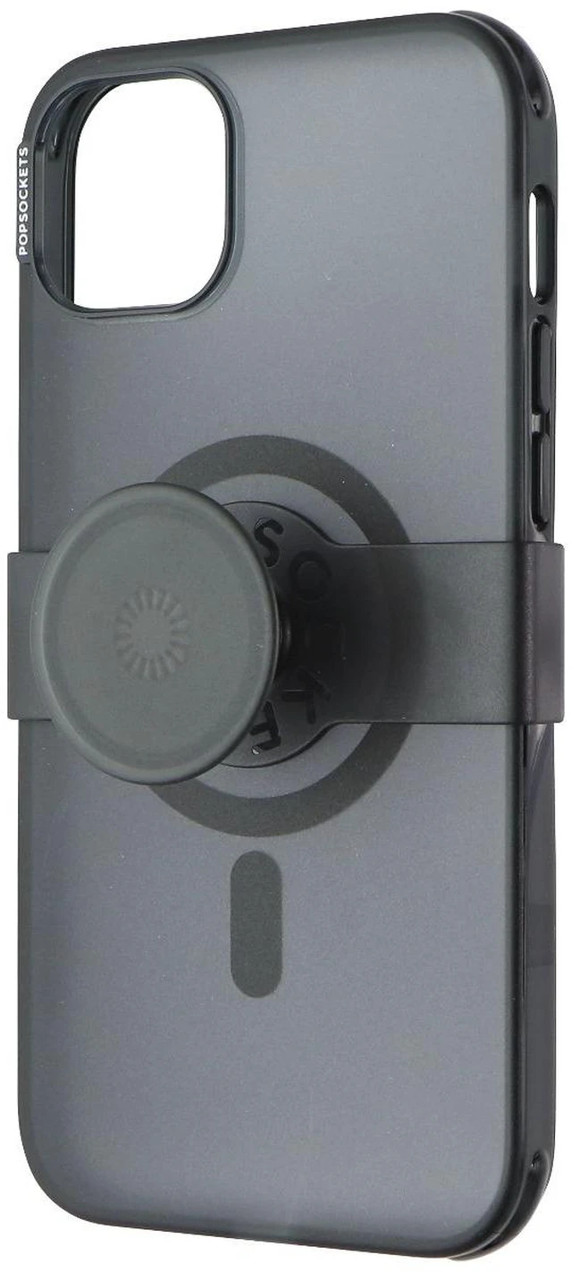Main image of PopSockets Phone Grip and Slide Case for MagSafe for iPhone 14 Plus - Black