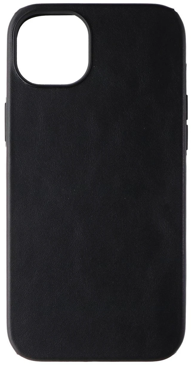 Alt view image 2 of 3 - Verizon Leather Series Case for MagSafe for Apple iPhone 14 Plus - Black