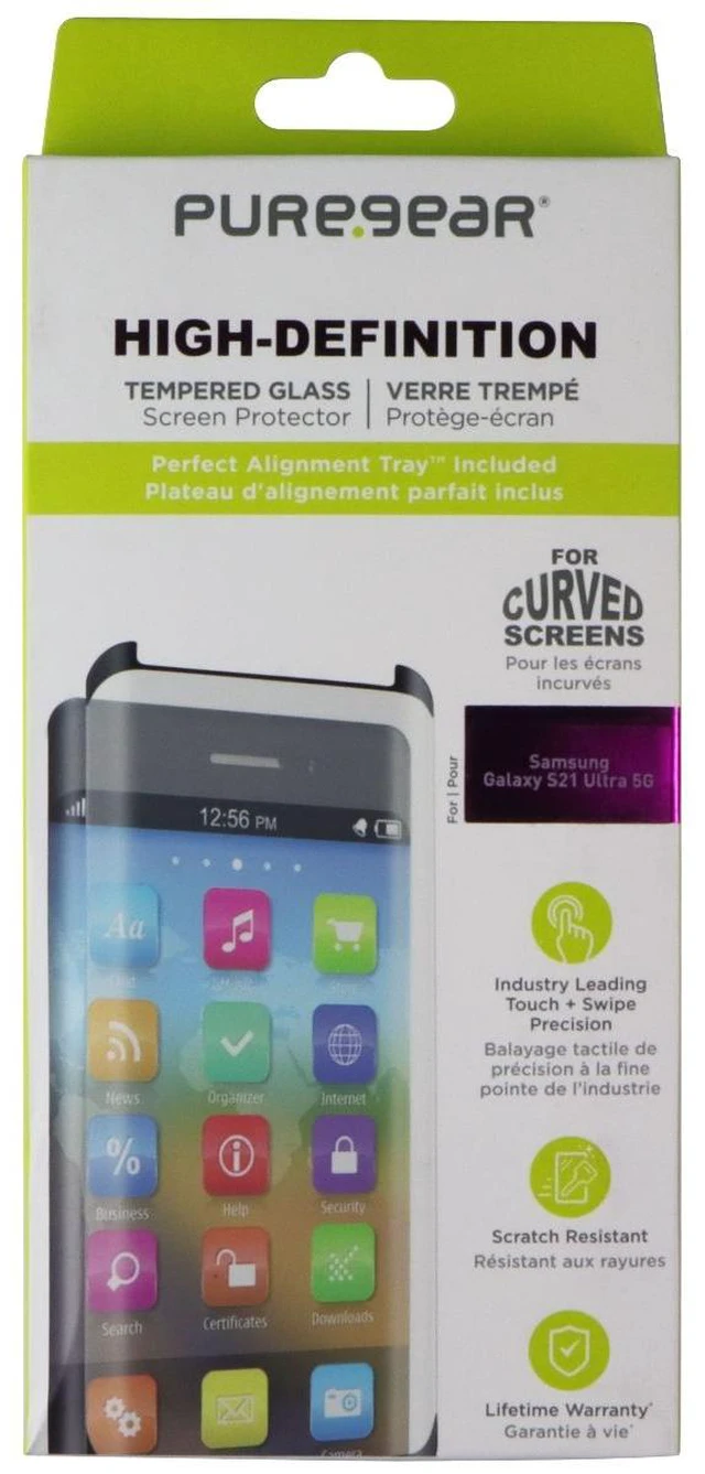 Main image of PureGear High-Definition Tempered Glass for Samsung Galaxy S21 Ultra 5G