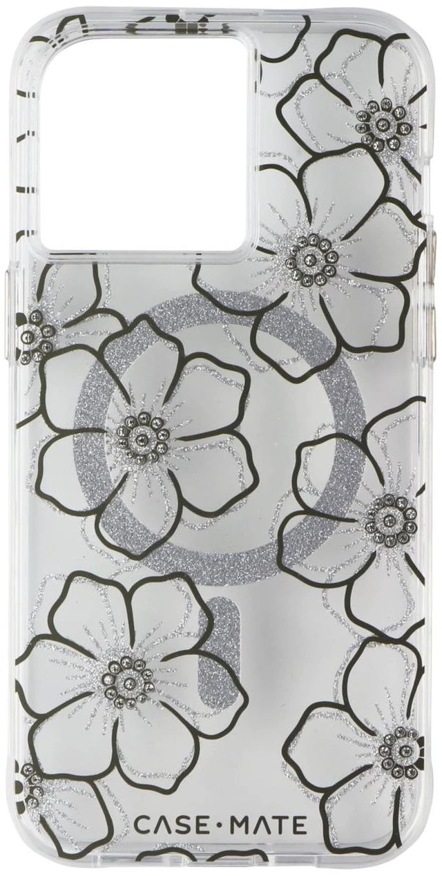 Alt view image 2 of 3 - Case-Mate Tough Clear Series Case for iPhone 15 Pro Max - Floral Gems