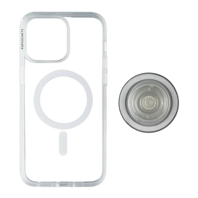 Alt view image 3 of 4 - PopSockets PopCase for MagSafe for iPhone 15 Pro Max -Clear