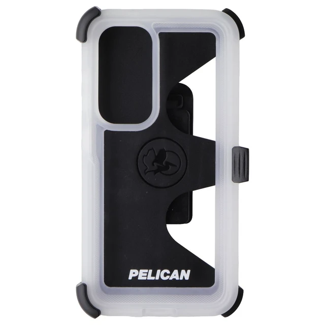 Alt view image 2 of 3 - Pelican Voyager Case and Belt Clip Holster for Samsung Galaxy S24 - Clear