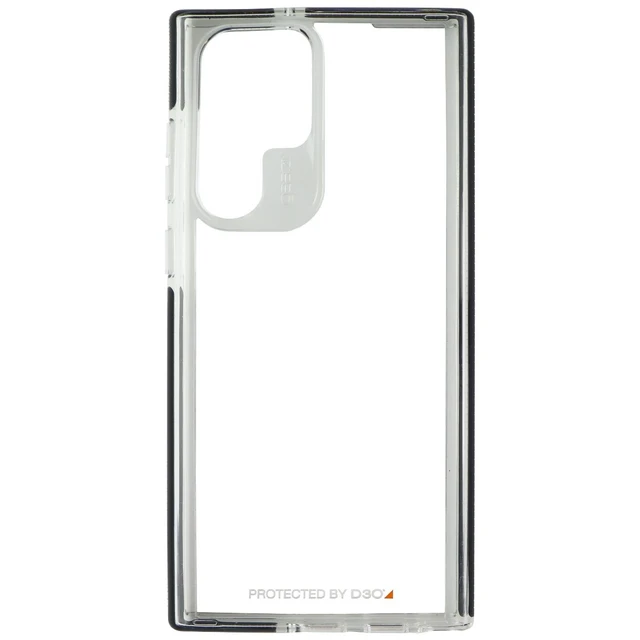 Alt view image 2 of 3 - ZAGG Gear4 Santa Cruz Series Case for Samsung Galaxy S22 Ultra - Clear/Black