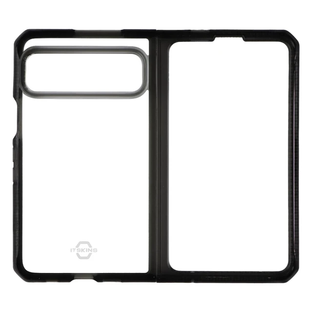 Main image of ITSKINS Hybrid_R Hinge Clear Case for Google Pixel Fold - Black/Transparent