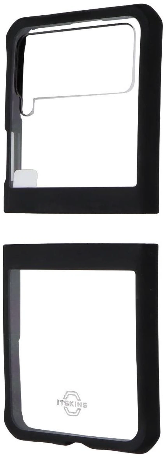 Main image of ITSKINS Hybrid // Solid Case for Samsung Galaxy Z Flip3 5G - Clear/Black