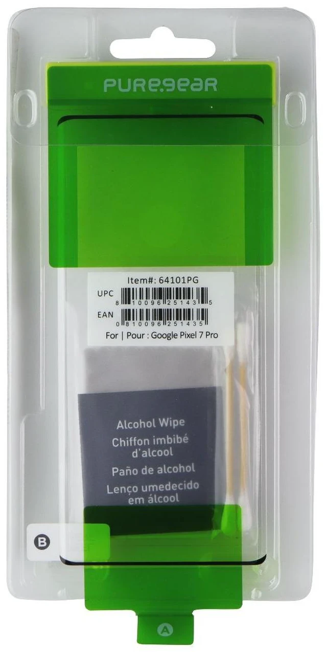 Main image of PureGear Tempered Glass Screen for Google Pixel 7 Pro - Clear (BULK) 64101PG