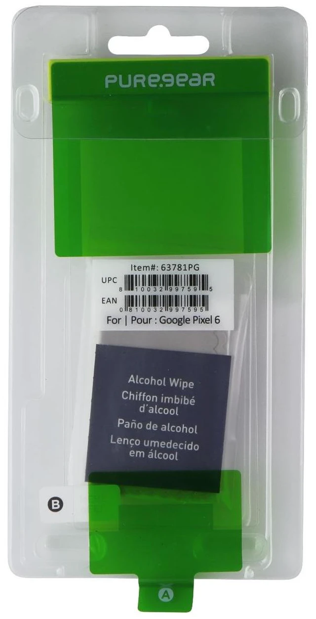 Main image of PureGear Tempered Glass Screen for Google Pixel 6 - Clear (BULK) 63781PG