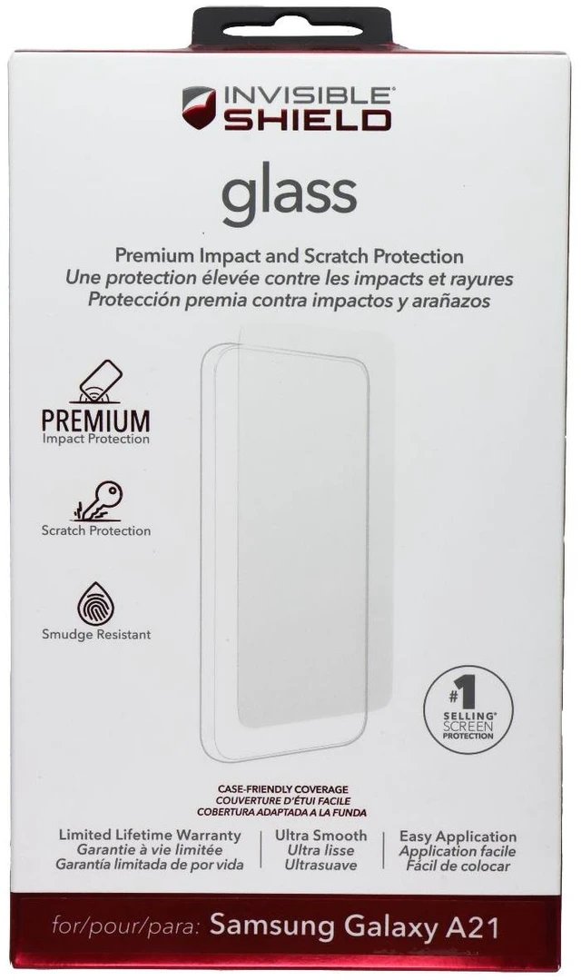Main image of ZAGG Invisible Shield Glass Screen Protector for Samsung Galaxy A21