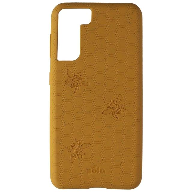 Alt view image 2 of 3 - Pela Classic Series Flexible Case for Samsung Galaxy S21 - Honey Bee (Yellow)