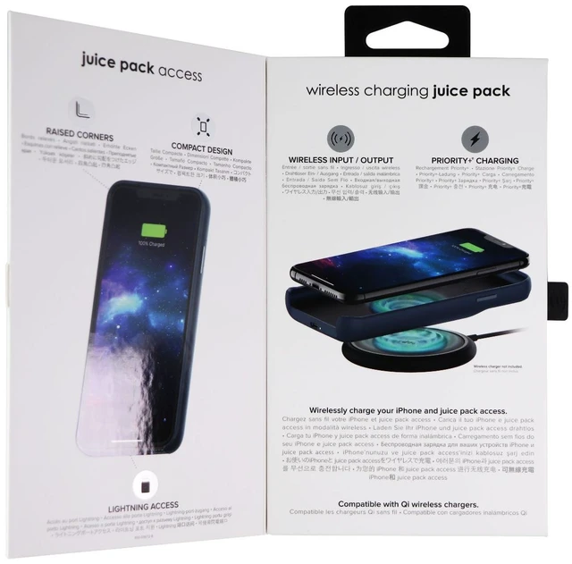 Alt view image 9 of 9 - Mophie Juice Pack Access - Ultra-Slim Wireless Battery Case - Made for Apple iPhone Xs Max (2,200mAh) - Stone