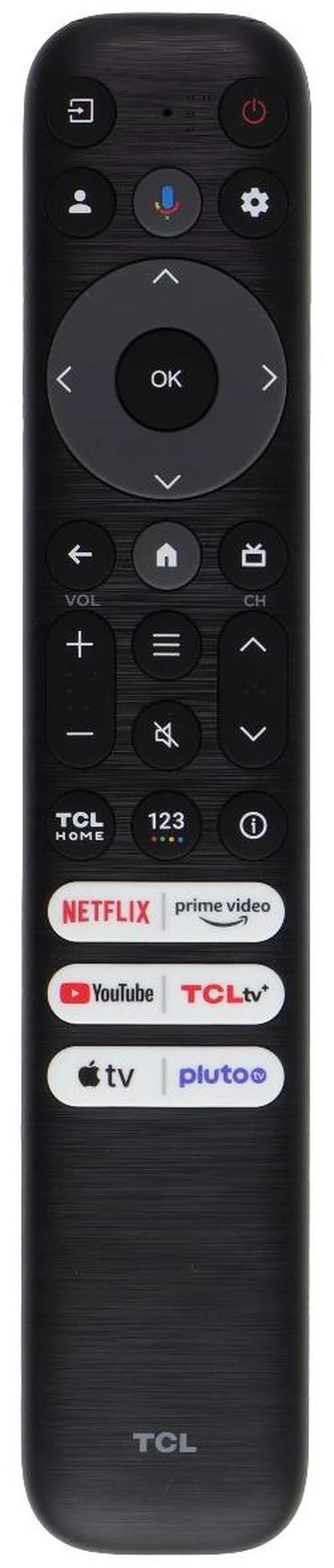 Main image of TCL TV Remote (RC813 FMBG) with Netflix/Prime/YouTube/TCL/AppleTv/Pluto TV Keys