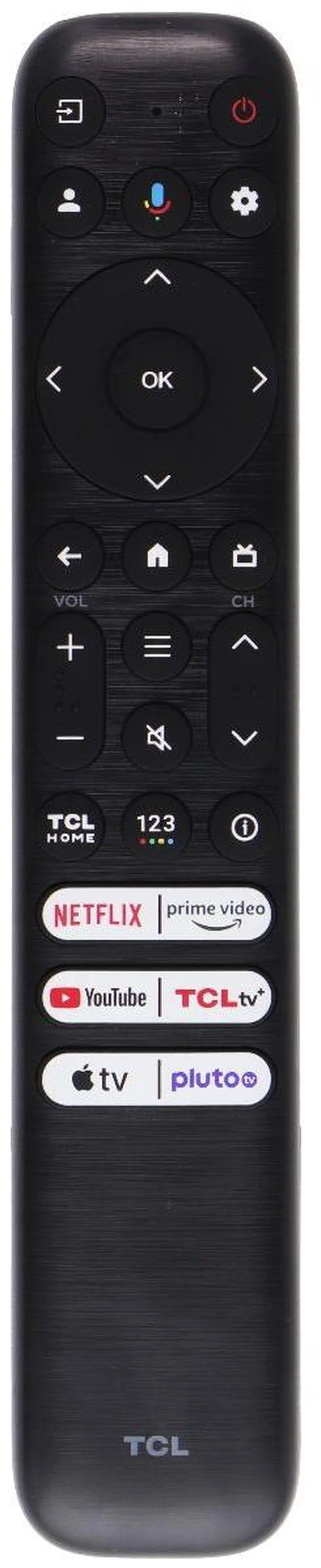 Main image of TCL Remote Control (RC923/FMB2) Netflix/Prime/YouTube/TCLtv/AppleTV/PlutoTV