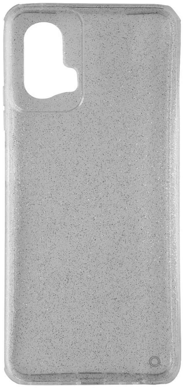 Alt view image 2 of 3 - Quikcell Icon Silver Shimmer Case for Moto G Power 5G 2024 - Glitter/Clear