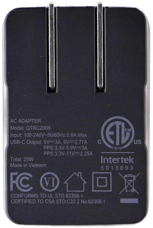 Alt view image 4 of 6 - Quikcell (25W) PD Wall Charger USB-C Single Port Adapter - Black