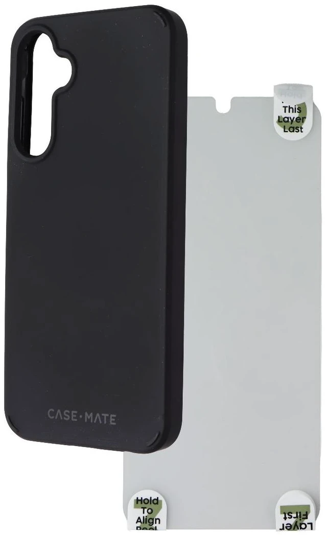 Main image of Case-Mate Protection Pack Case & Screen Protector for Galaxy A25 (5G) - Black