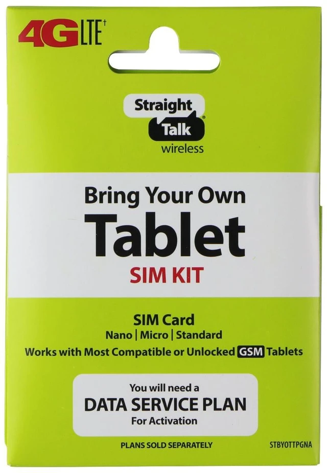 Main image of StraightTalk Wireless GSM SIM Card KIT for Tablets (Nano/Micro/Stndrd) T5NA