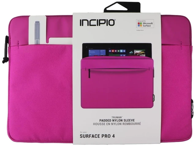 Main image of Incipio Padded Nylon Sleeve for Microsoft Surface Pro 4 - Pink