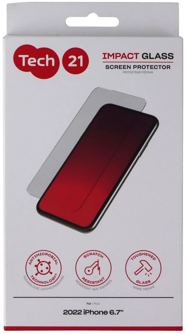 Main image of Tech21 Impact Glass Screen Protector for Apple iPhone 14 Plus - Clear