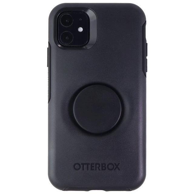 Alt view image 3 of 3 - Otter + Pop Symmetry Series Case for Apple iPhone 11 - Black