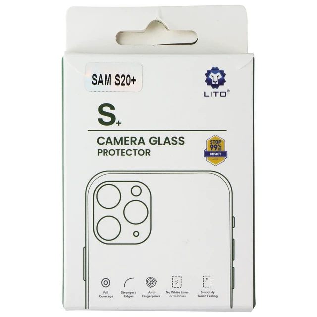 Main image of LITO S+ Camera Glass Protector for Samsung Galaxy (S20+) - Black