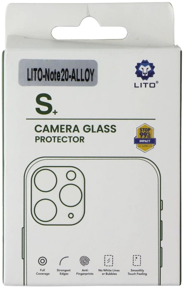 Main image of LITO S+ Camera Glass Protector for Samsung Galaxy Note20 5G - Black