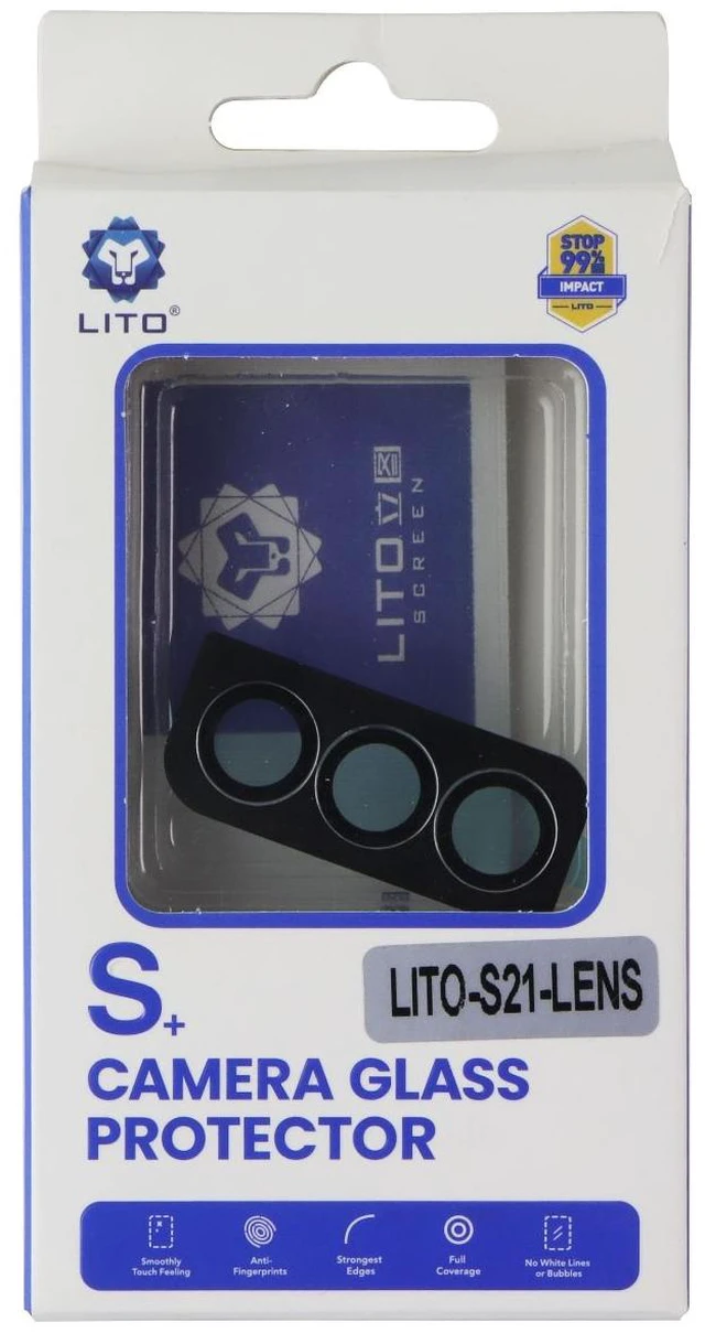 Main image of LITO S+ Camera Glass Protector for Samsung Galaxy S21 - Black