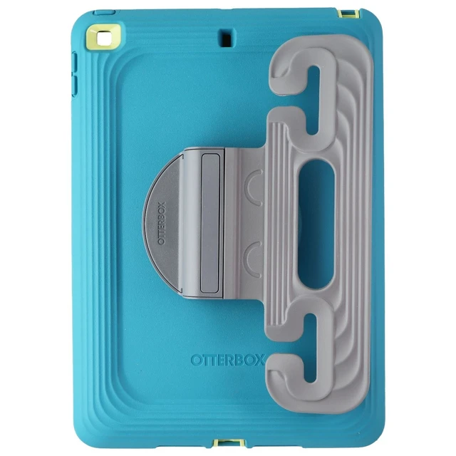 Alt view image 3 of 3 - OtterBox Trusty Tablet Case for Apple iPad 9th/8th/7th Gen - YOYO (Teal/Yellow)