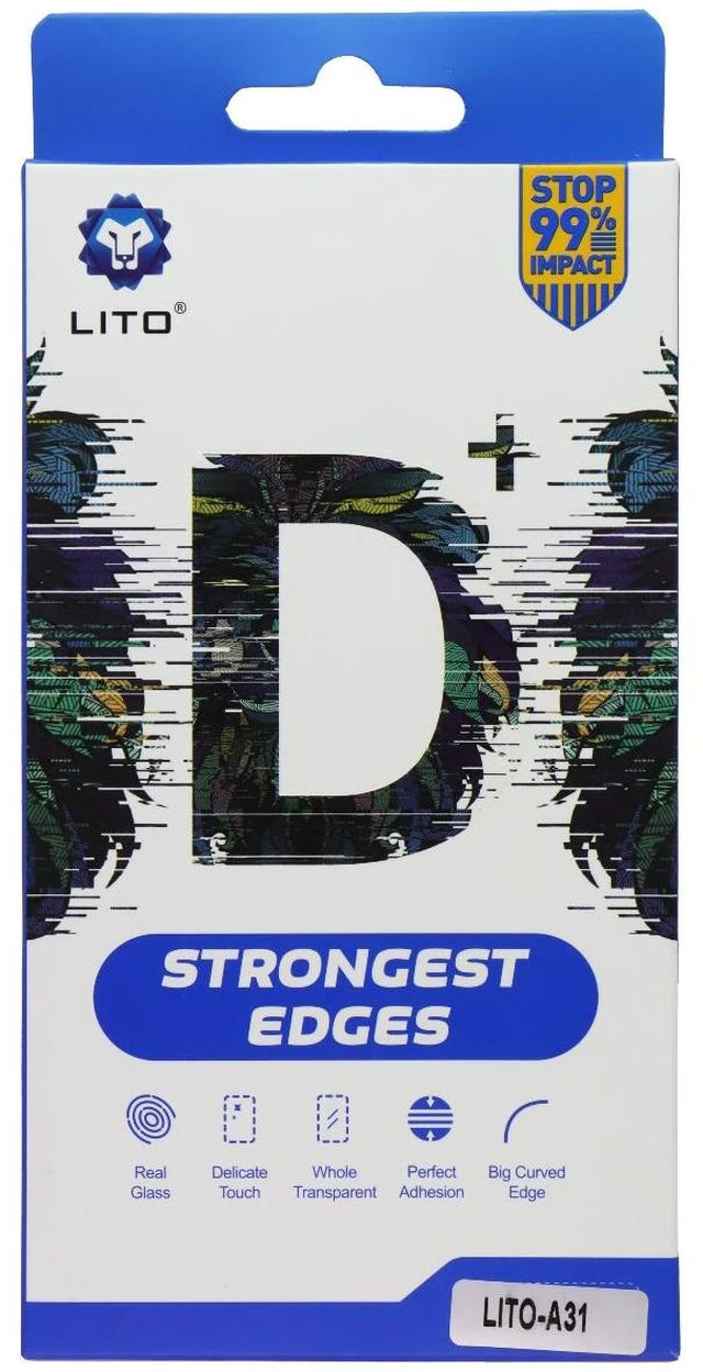 Main image of LITO D+ Full Coverage Tempered Glass Screen Protector for Samsung Galaxy A31