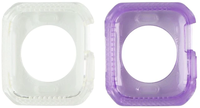 Main image of ITSKINS Spectrum Case for Apple Watch SE 6 (40MM) - Clear & Purple (2 Pack)