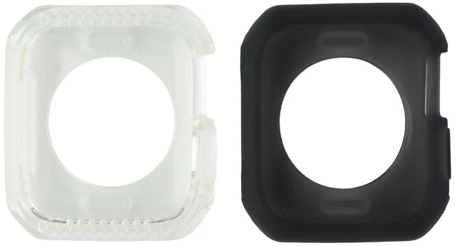 Main image of ITSKINS Spectrum Frost Case for Apple Watch (40MM) - Smoke & Clear (2 Pack)
