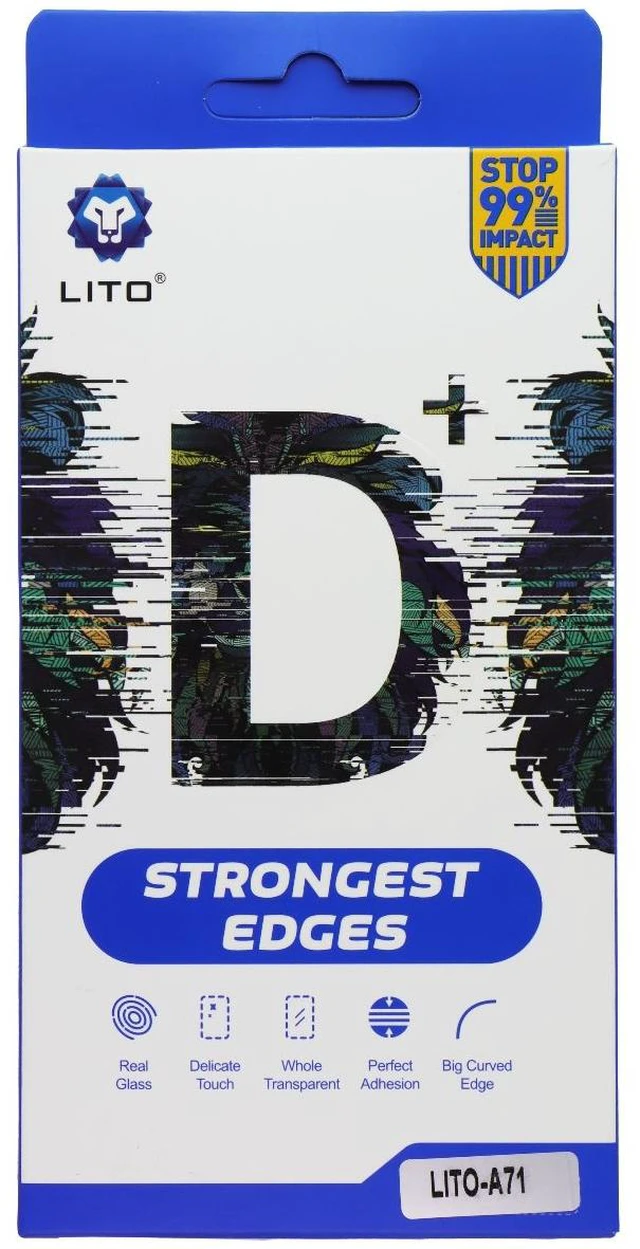 Main image of LITO D+ Full Coverage Tempered Glass Screen Protector for Samsung Galaxy A71