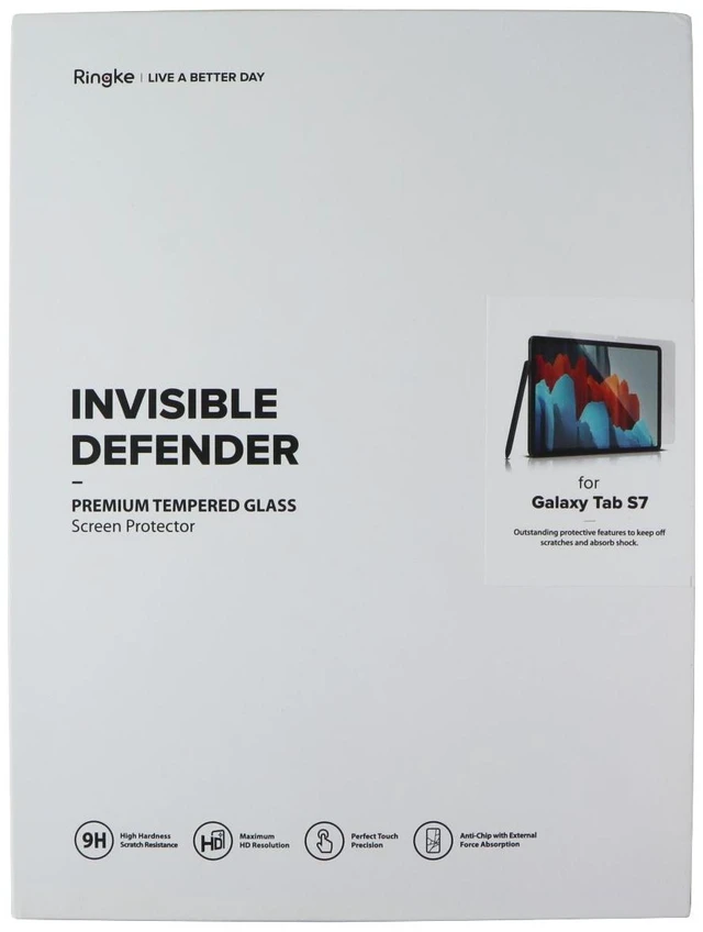 Main image of Ringke Invisible Defender Tempered Glass for Samsung Galaxy Tab S7