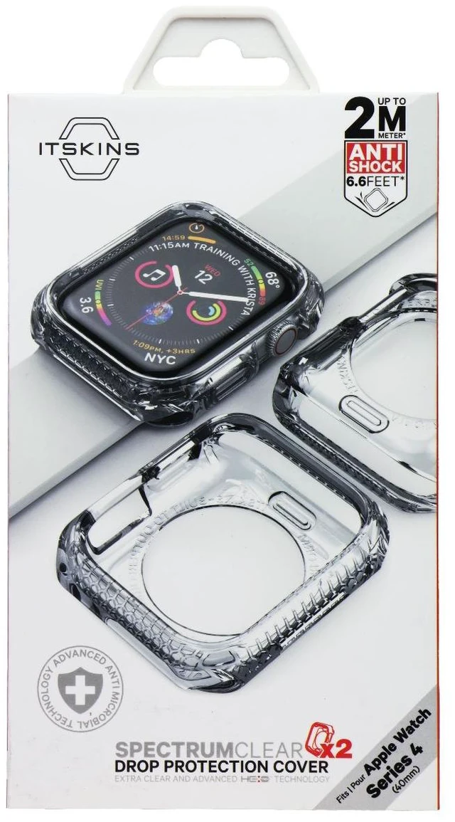Main image of ITSKINS Spectrum Case for Apple Watch Series 4 (40mm) - Clear (2 Pack)