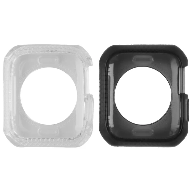 Main image of ITSKINS Spectrum Case 2-Pack for Apple Watch SE 2nd/6/5/4 (44mm) - Clear & Smoke