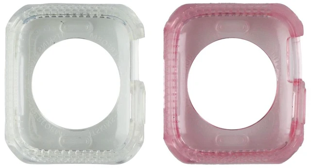 Main image of ITSKINS Spectrum Case for Apple Watch Series 6 (44mm) - Pink & Clear (2 Pack)
