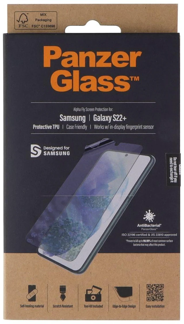 Main image of PanzerGlass TPU Screen Protector for Samsung Galaxy (S22+) - Clear