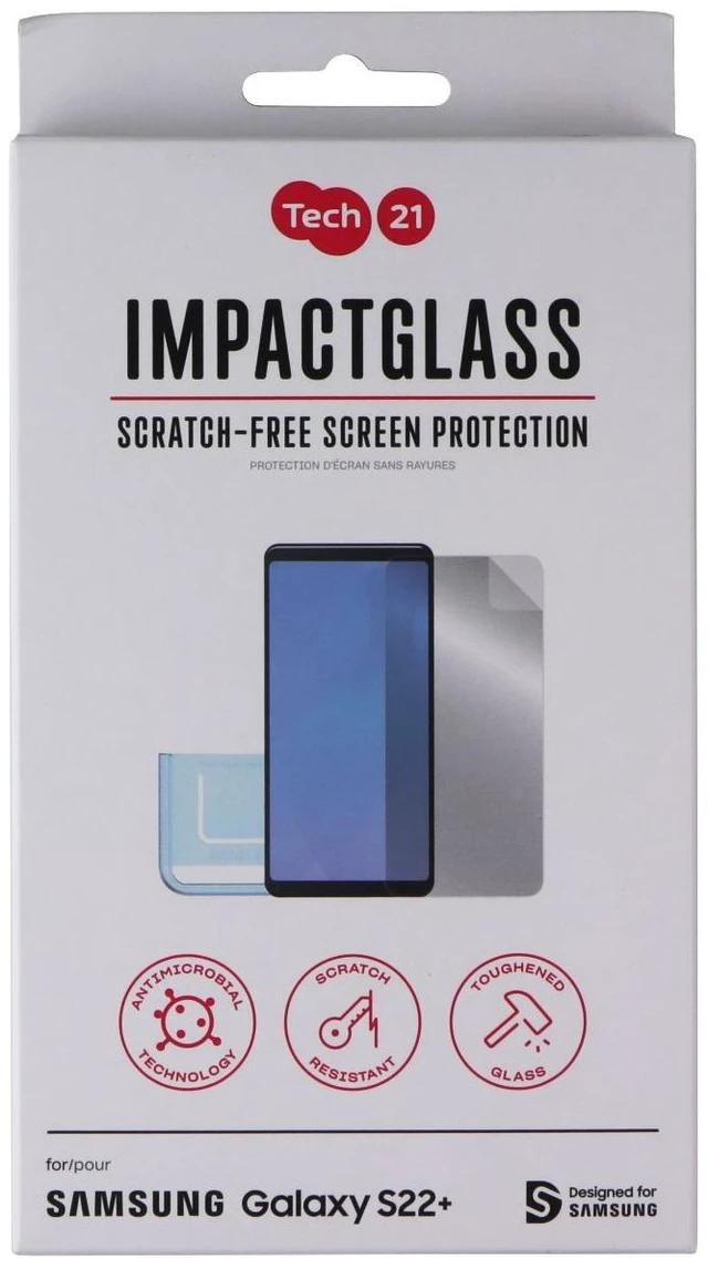 Main image of Tech21 ImpactGlass Series Screen Protector for Samsung Galaxy (S22+) - Clear