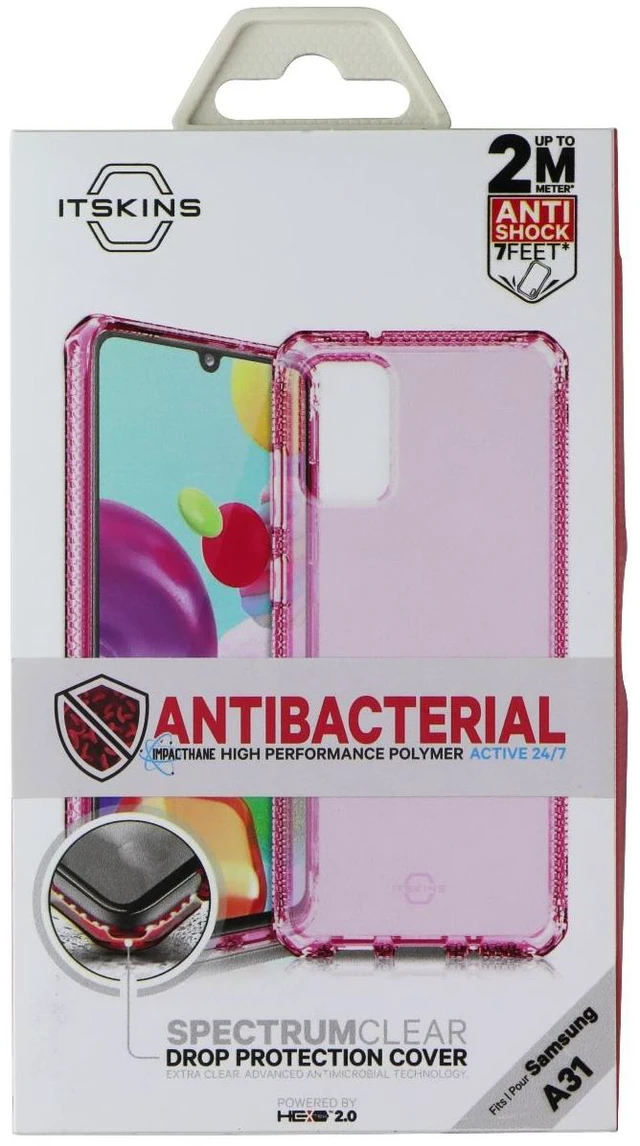 Main image of ITSKINS Spectrum // Clear Case for Samsung Galaxy A31 - Light Pink (Transparent)