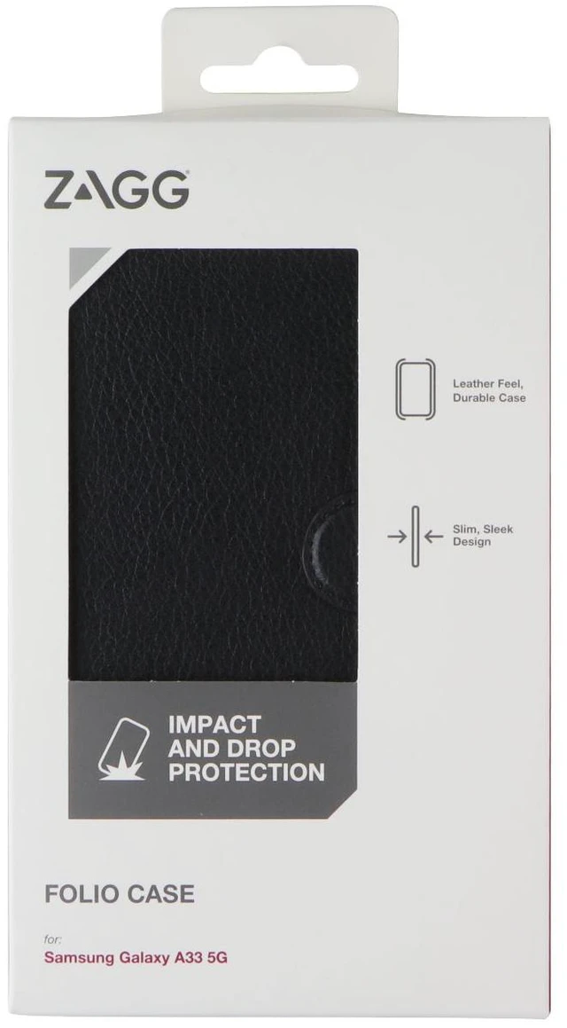 Main image of ZAGG Folio Case for Samsung Galaxy A33 5G - Black
