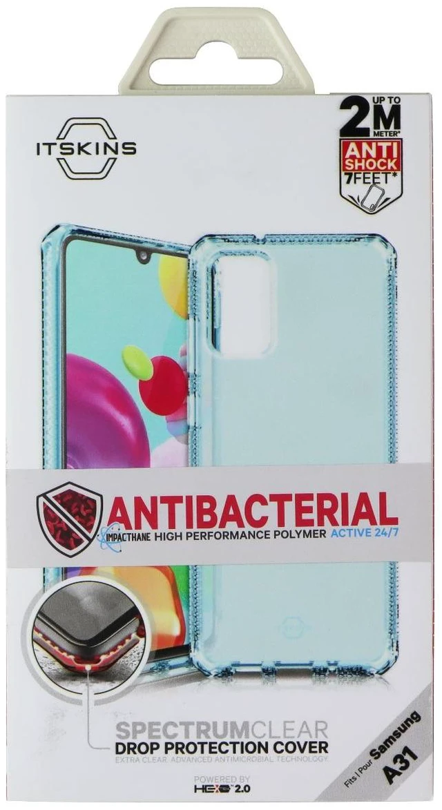 Main image of ITSKINS Spectrum // Clear Case for Samsung Galaxy A31 - Light Blue (Transparent)