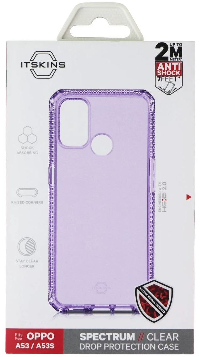 Main image of ITSKINS Spectrum // Clear Series Case for OPPO A53 / OPPO A53S - Light Purple