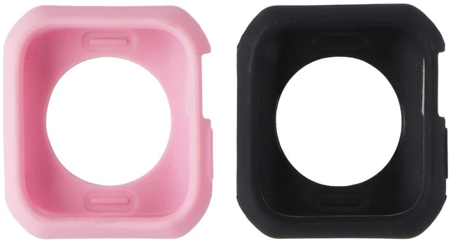 Main image of ITSKINS Spectrum Bumper Case 2 Pack for Apple Watch 40mm - 1x Black/1x Pink