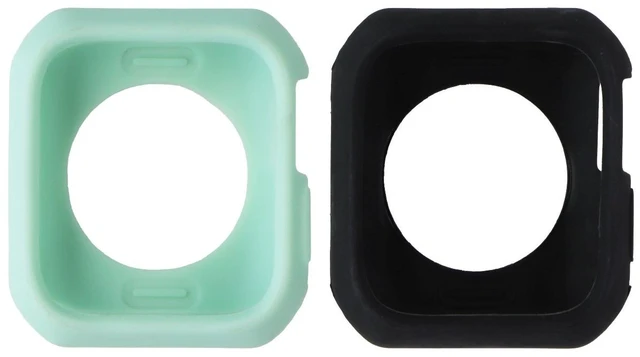 Main image of ITSKINS Spectrum Bumper Case 2 Pack for Apple Watch 40mm - Light Green & Black