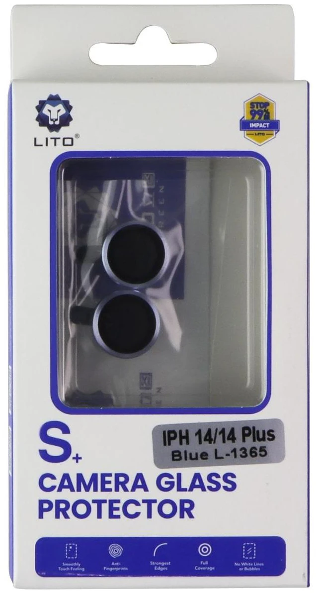 Main image of LITO S+ Camera Glass Protector for Apple iPhone 14/14 Plus - Blue (L-1365)