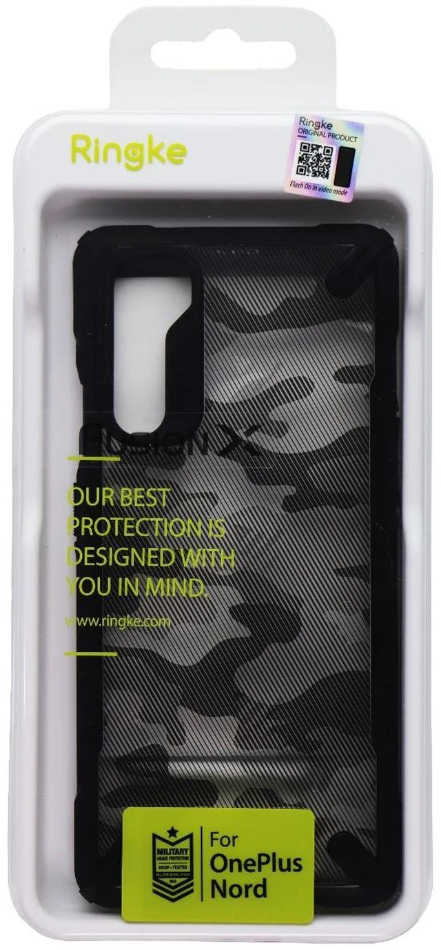 Main image of Ringke Fusion X Series Case for OnePlus Nord - Black Camo