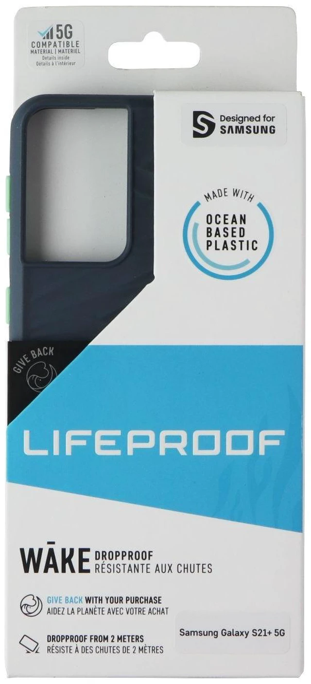 Alt view image 4 of 5 - LifeProof Wake Series Case for Samsung Galaxy S21+ 5G - Neptune (Blue/Green)