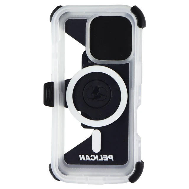 Alt view image 3 of 4 - Pelican Voyager Case & Holster for MagSafe for Apple iPhone 16 Pro - Clear