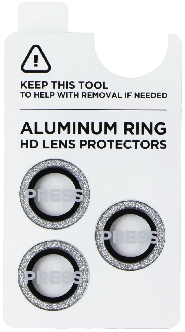 Alt view image 2 of 3 - Case-Mate Twinkle Aluminum Ring HD Lens Protectors for iPhone 16 Pro/Pro Max