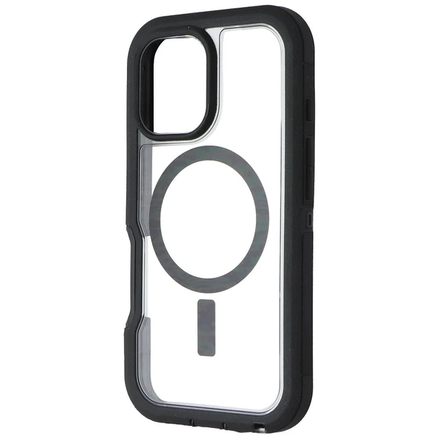 Main image of OtterBox Defender XT Case for MagSafe for iPhone 16 - Dark Side (Clear/Black)